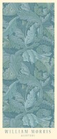 William Morris művészeti plakát arts and crafts tapéta textil minta akantusz levél zöld kék 45x110cm