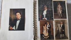 JANKOVITS JÓZSEF LISZT FERENC -DÍJAS BONVIVÁN OPERETT ÉNEKES 80 DB JELZETT FOTÓ PRIVÁT ALBUMBAN