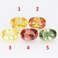 (1) 0.41ct 5x3.3mm Kezeletlen Narancs Zafír, Csodálatosan Gyönyörű Drágakő