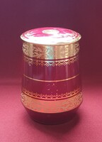 Régi Jacobs kávés teás doboz fémdoboz pléhdoboz pléh doboz tároló díszdoboz karácsonyi