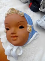 Vintage Cseszlovák kerámia falimaszk