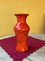 Mihály Béla retro kerámia váza 24 cm