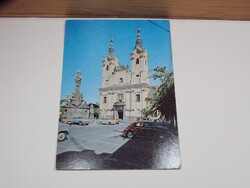 Régi retro képeslap, levelezőlap - Vác Római katolikus piarista templom- 1990-2000-es évek