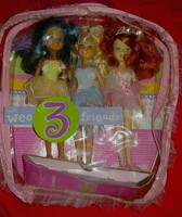 Eredeti Mattel Barbie Wee 3 Friends Miranda Stacie és Janet babák eredeti csomagolás RITKA HIBÁTLAN
