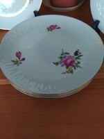 Henneberg Porzellan – 6 db-os retro desszertes tányér készlet (NDK)