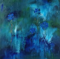 Baján Ildikó festmény 50 x 50 cm.