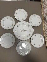 Zsolnay lila barack sütis készlet vitrin állapotban