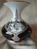 Hollóházi nagy váza ( Jurcsák ) 24 cm