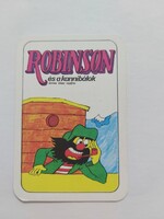 MOZIROTA Veszprém kártyanaptár 1979 - ROBINSON és a kannibálok színes olasz rajzfilm