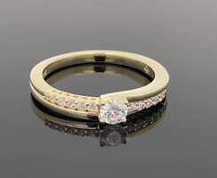 • Kísérő gyűrű cirkónia köves ezüst  gyűrű ,  925,  59 es méret új