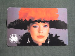 Kártyanaptár,Óra ékszer vállalat,női modell,1988  (2)