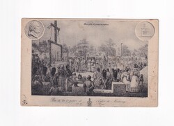 HV:69 Húsvéti vallásos képeslap "Postatiszta" REKLÁM!
