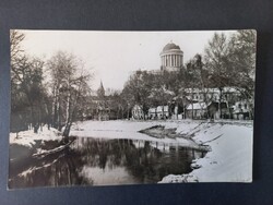 Régi képeslap - Esztergom Kisduna a Főszékesegyházzal