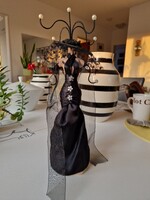 Vintage ékszertartó bábu 35cm magas, nagyon jó állapotban