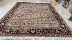 3893 KIÁRUSÍTÁS Pakisztáni Tabríz kézi csomó gyapjú perzsa szőnyeg 248X317CM