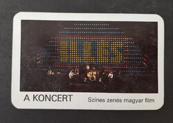 ILLÉS koncert  kártyanaptár 1982
