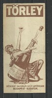 1920.- 1 db - számolócédula - Törley - Talismán - Bp.- Budafok - II