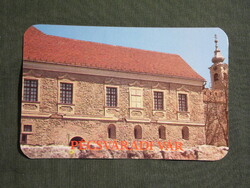 Kártyanaptár,Pécs,Mecsek Tourist,Pécsvárad vár,1988  (2)
