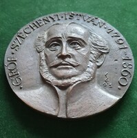 Soltra Elemér: gróf Széchenyi István születésének 200 éves évfordulójára, bronz érem