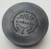 Antik "RIGÓ" cipőkrém bakelit doboz - Keinráth W.L.Pécs gyártó