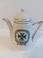 Német Császári fedeles porcelán kiöntő a XIX.sz elejéről
