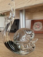 Muránói üveg csiga figura, hibátlan a neves V. Nason & C. manufaktúrától, mérete 12,5x12,5x7cm