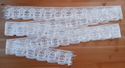 Régi horgolt polccsipke polccsík 3,7 m x 10 cm