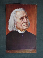 Képeslap,híres emberek,Liszt Ferenc zeneszerző,1915-