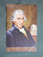 Képeslap,híres emberek,Albert Eichhorn festmény,Joseph Haydn zeneszerző,1915-