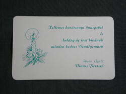 Kártyanaptár,Ikotin Gyula,Vénusz presszó,Pécs,1988  (2)