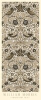 William Morris művészeti plakát tapéta textil minta epertolvaj strawberry thief bronz 45x110cm