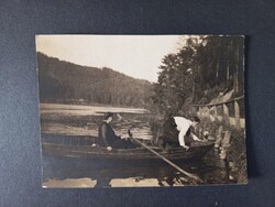 Régi fotó - Hölgyek csónakban - 1920/30-as évek