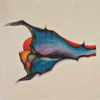 Szürrealista és absztrakt elemeket ötvöző festmények
