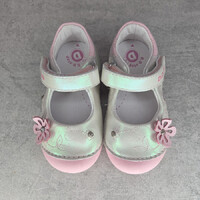 D.D.Step silver-pink velcro girls' sandals, 22