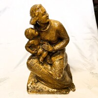 Hatalmas gipsz szobor szignoval 1943-ból