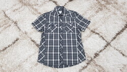 Férfi F&F kockás vászon ing L-XL