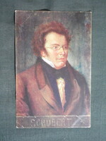 Képeslap,híres emberek,Albert Eichhorn festmény,Franz Schubert zeneszerző,1915-