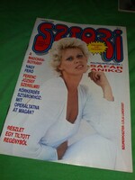 1989 .4.szám SZTORI - FÜGGETLEN SZÓRAKOZTATÓ újság magazin EROTIKUS AKT + MADONNA POSZTERREL