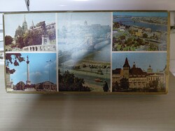 Budapest panoráma retro és konyakmeggy bonbonos üres papírdoboz  1975., 1985.
