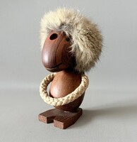 Hans Bølling: "Optimista" – Eredeti Dán Design Ikon (Tíkfa, 13 cm)