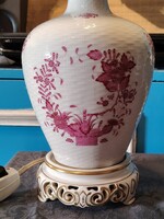 Herendi purpur indiai kosár mintás asztali lámpa eladó.