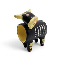 Ritka Illés kerámia tehén figura, szalvétatartó - 53312