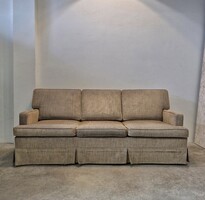 Mid century modern  ülőgarnitúra óarany türkiz tónusú kárpittal