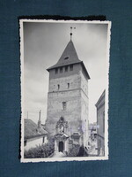 Képeslap,Románia,Salonta,Nagyszalonta visszatért,csonka torony látkép,részlet, 1938-