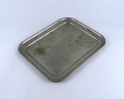1Z497 Régi jelzett HACKER vendéglátós alpakka tál tálca 27 x 21.5 cm