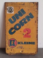 Loft design Régi fémtábla a német Franz Kleine cég ALKUDHATÓ