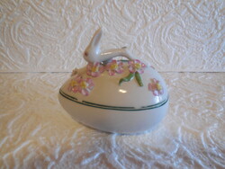 Ó - Herendi  tojás  nyuszival  10 x 11 cm