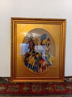 Szép goblen üveges  keretben