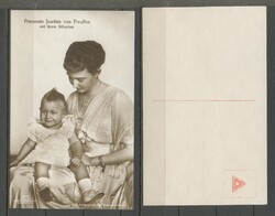 1917 -  Mária Auguszta anhalti hercegnő kisfiával - képeslap