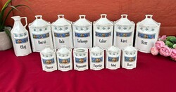 Csodás virágmintás porcelán fűszertartó